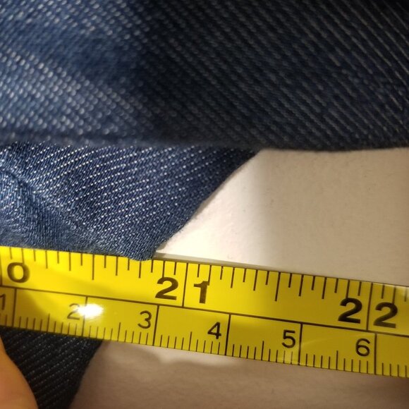 Proportion Petite Denim Jacket Jean Classic Blazer Blue Business Casual Sz 10P - Picture 11 of 11